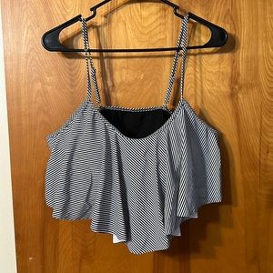 SHEIN Black & White Swimsuit Top